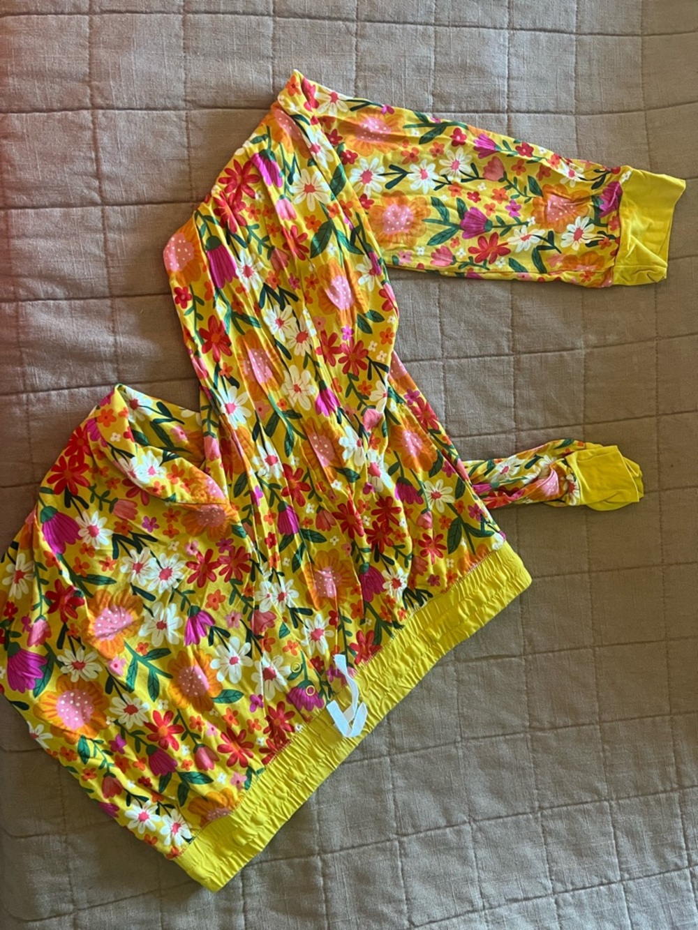 Little Sleepies Yellow Floral Women’s Pajama Pant Mother’s Day Print Size M